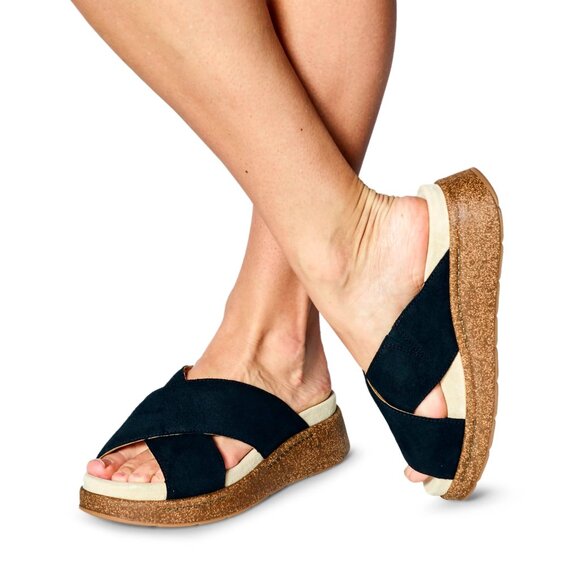 NEW Dansko Bridget Sandals - Suede in black For Women 1125 3s7 - Picture 6 of 8